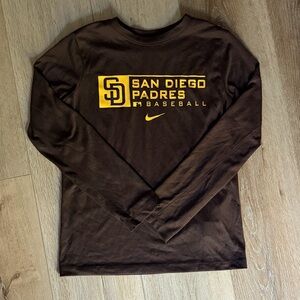 Nike San Diego Padres Dri‑FIT Long Sleeve T‑Shirt – Women’s Size Small